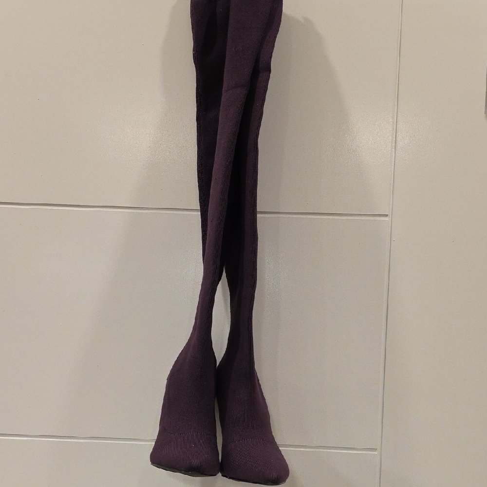 Shoe Dazzle Purple Over the Knee Boots